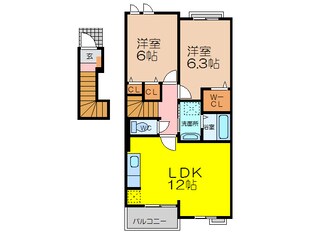 レスポアールⅠの物件間取画像